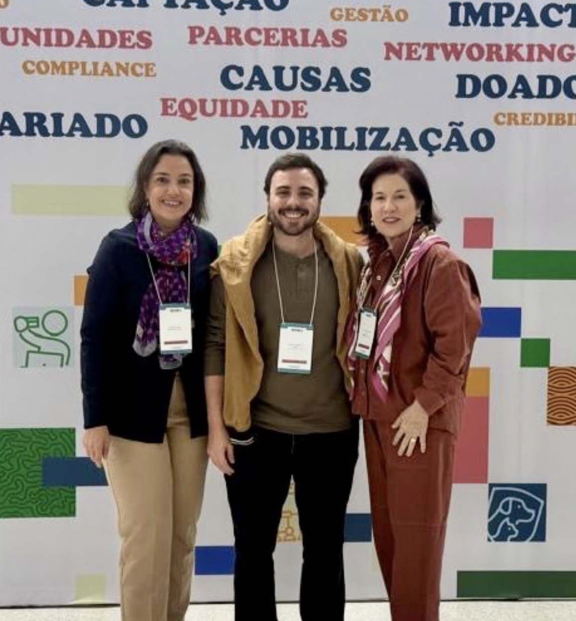 Representantes do instituto em evento do terceiro setor sobre causas e mobilização social